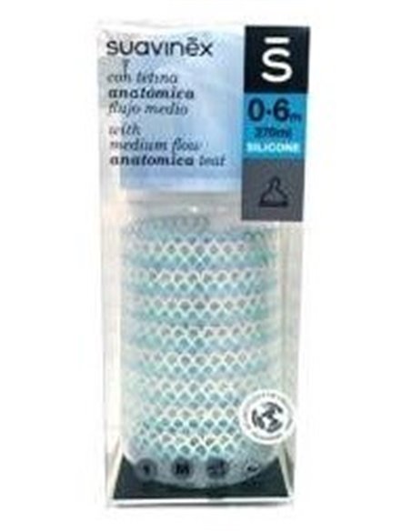 Biberon Clasico Tetina Anat Sili T/1 M 0-6 M 270 Ml Suavinex
