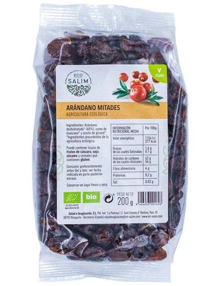 Arandanos Rojos Deshidratado 200Gr. Bio Vegan de Eco Salim