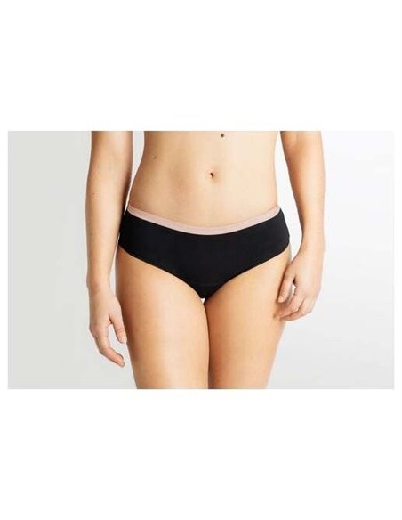 Braguita Menstrual Negra/Rosa Flujo Moderado 0/Xxs de Cocoro