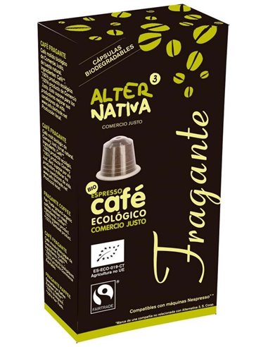 Cafe Fragante 10Capsulas Cafe Biodegradable. Eco de Alternativa 3