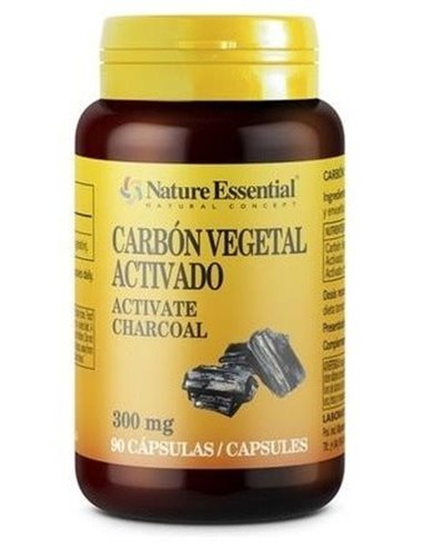 Carbon Vegetal Activado 200Mg 90Cap. de Nature Essential