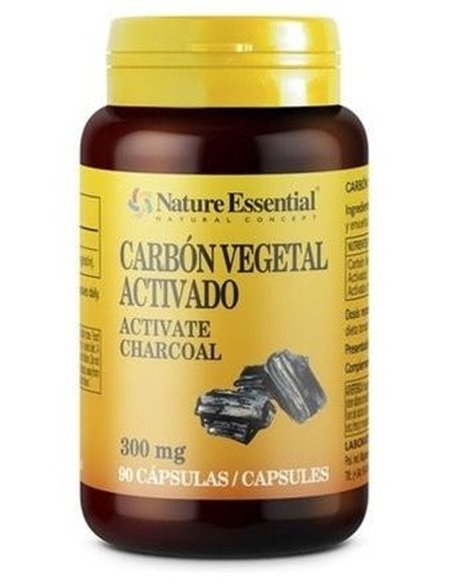 Carbon Vegetal Activado 200Mg 90Cap. de Nature Essential