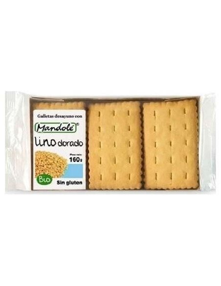 Galletas De Lino Dorado Desayuno 160G Bio Sg de Mandole