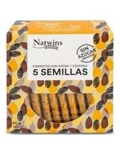 Barritas De 5 Semillas 80Gr. de Natwins