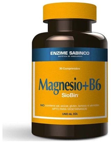 Mg+B6 Siobin Bisglicinato De Magnesio+B6 60Cap. de Vermont Supplements
