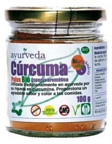 Curcuma Polvo 100 Gramos Bio Ayurveda Autentico