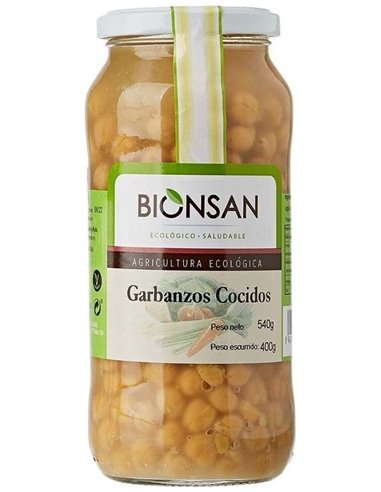 Garbanzos Pedrosillanos Cocidos 400Gr. Eco de Bionsan