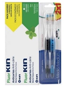 Fluor Kin Anticaries Pasta Dental 125Ml. + Cepillo de Kin