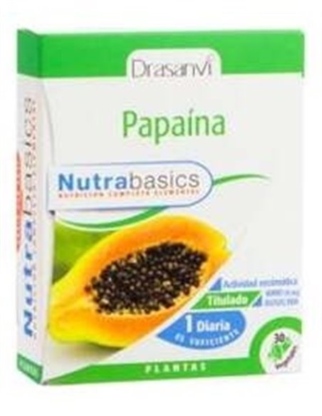 Papaina 30 Capsulas Nutrabasicos Drasanvi
