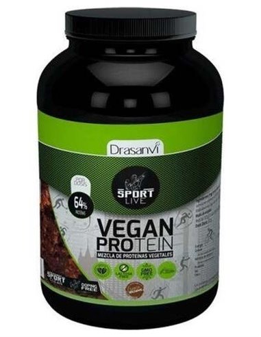 Proteina Vegana Sabor Brownie 600G Sport Live Drasanvi