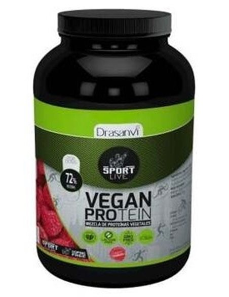 Proteina Vegetal Sabor Frambuesa Sport 600Gr. de Drasanvi