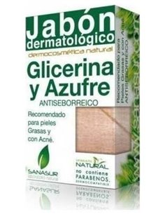Jabon Glicerina Azufre 100Gr. de Sanasur