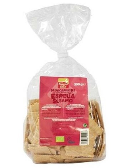 Mini Crackers De Espelta Sesamo 250Gr. Bio Vegan de La Finestra Sul Cielo