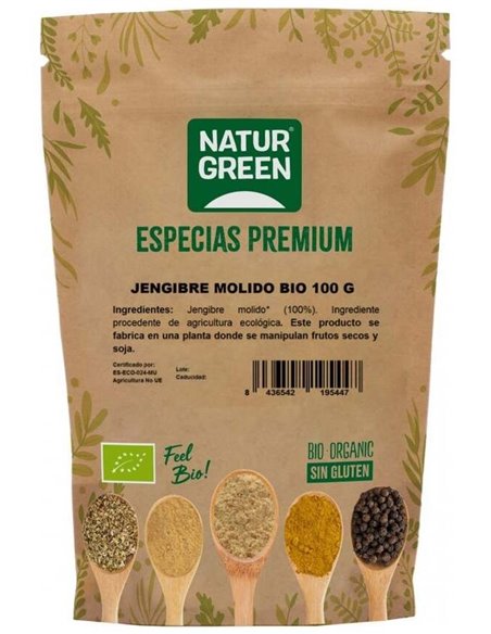 Especia Jengibre Molido Bio 100 G de Naturgreen