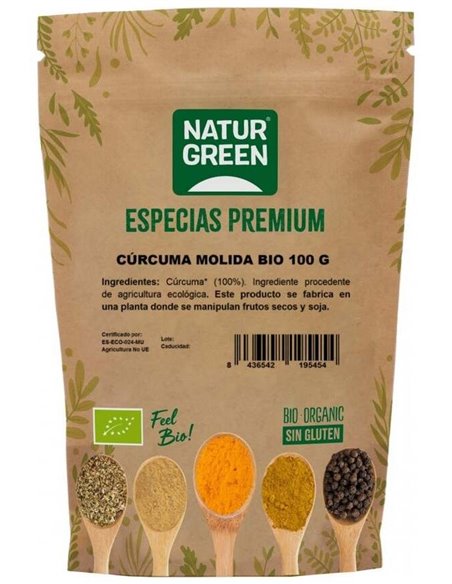 Especia Cúrcuma Bio 100 G de Naturgreen