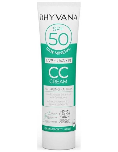 Solar Spf50 Color Con Acido Hialuronico 50Ml. Eco de Dhyvana