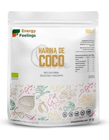 Harina De Coco 1Kg. Eco Vegan Sg de Energy Feelings