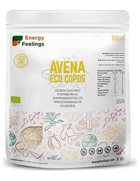 Copos De Avena 1Kg. Eco Vegan Sg de Energy Feelings