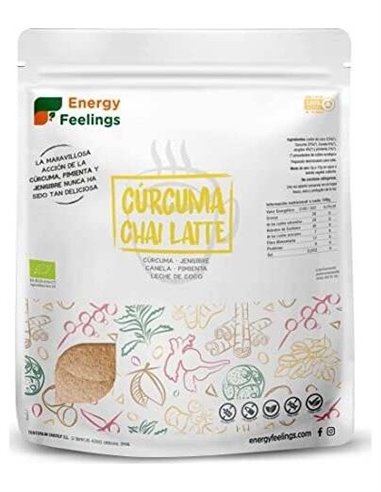 Curcuma Chai Latte 500Gr. Eco Vegan Sg de Energy Feelings
