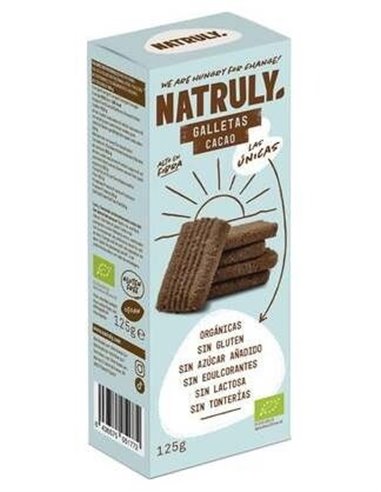 Galletas De Cacao 125Gr. Bio de Natruly