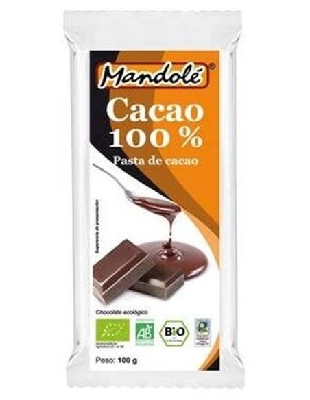 Cacao 100% Tableta 100Gr. Bio de Mandole
