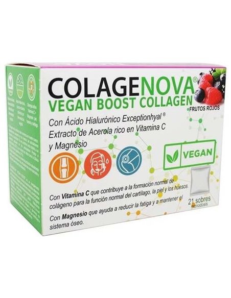 Colagenova Vegan Boost Frutos Rojos 21Sbrs. de Vaminter