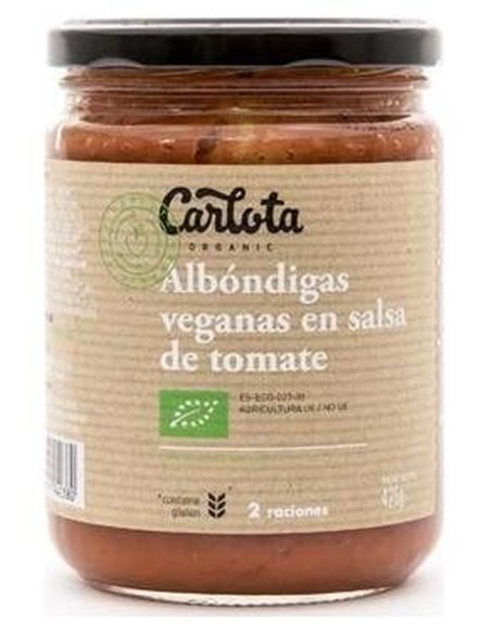 Albondigas En Salsa De Tomate 425Gr. Eco Vegan de Carlota Organic