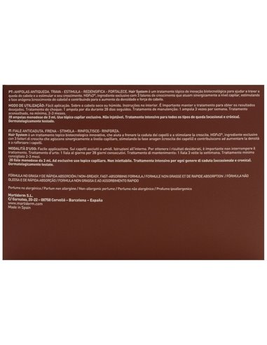 Martiderm Hair System 3Gf Anticaida 28Amp de Martiderm
