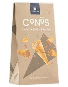 Conus Chocolate Leche Y Praline 10Udsx70Gr. Bio de Rodellas