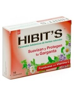 Hibits Garganta Frambuesa 16Caramelos de Hibits