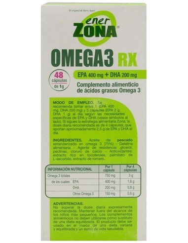 Enerzona Omega 3 Rx 1 Gr 48 Caps de Enerzona