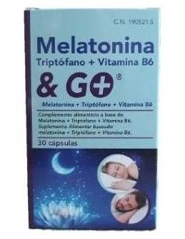 Melatonina + Triptofano + Vit. B6 30Cap. de Pharma & Go