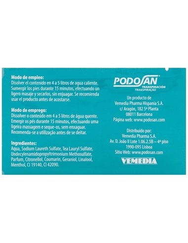 Excilor Podosan Antiolor 6Sbrs. de Excilor