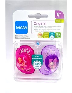 Chupete Sili Fisio +6M 2Un Azul de Mam 2