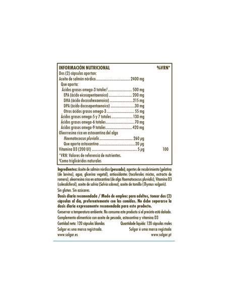 Full Spectrum Omega 120Cap. de Solgar