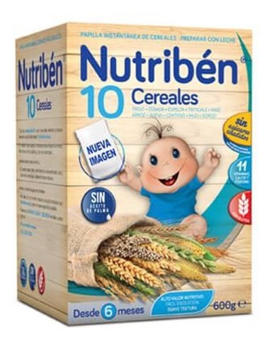 Nutriben Papilla 10 Cereales 600Gr. de Nutriben