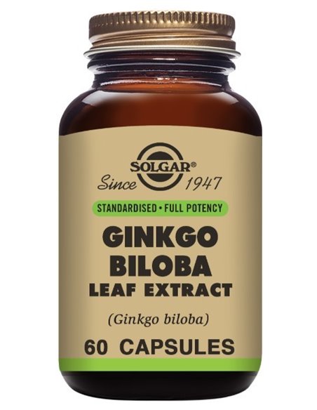 Ginkgo Biloba  60 cápsulas vegetales Solgar