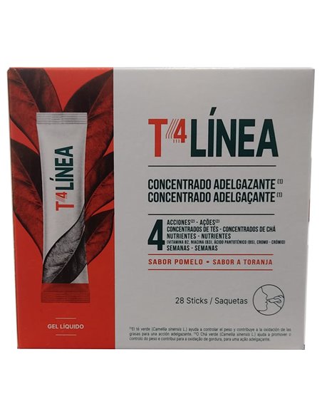 T4 Linea Sabor Pomelo 28Sticks de B.Green (Lab. Lebudit)