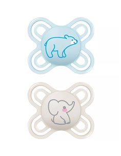 Chupete Perfect Start Sili Fisio 0-2M 2Un Azul de Mam 2