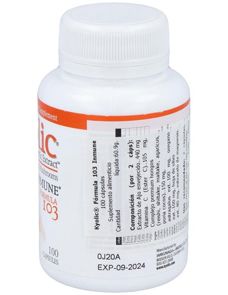 Kyolic Formula 103 Inmune 100Cap. de Universo Natural