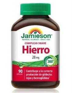 Hierro Complejo Suave 28Mg. 90Cap. de Jamieson 2