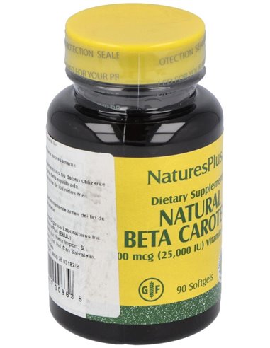 Natural Betacaroteno 90Perlas de Natures Plus