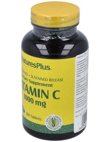 Vit. C 1000Mg.Con Escaramujo 180Comp. de Natures Plus