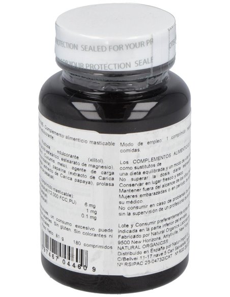 Papaya Enzime 180Comp. Masticable de Natures Plus