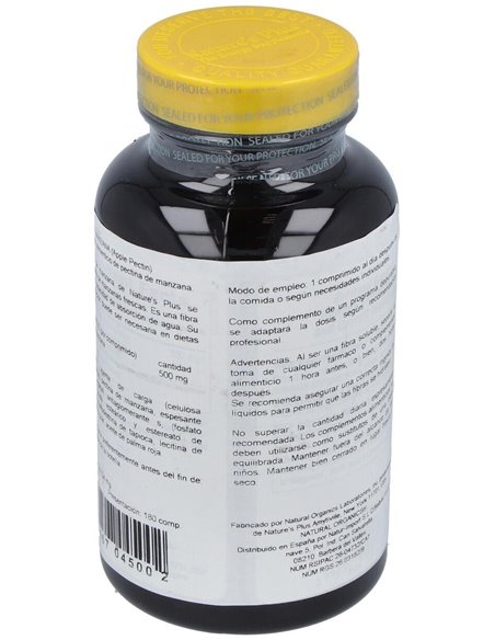 Pectina De Manzana 500Mg. 180Comp. de Natures Plus