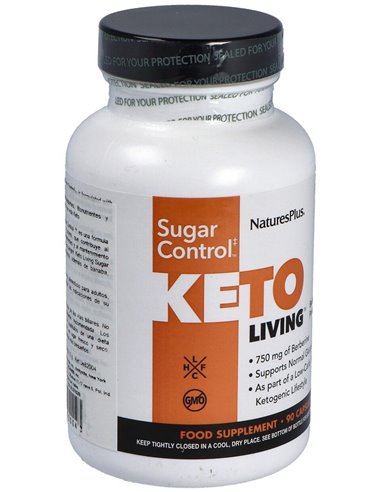 Keto Living Sugar Control 90Cap. de Natures Plus