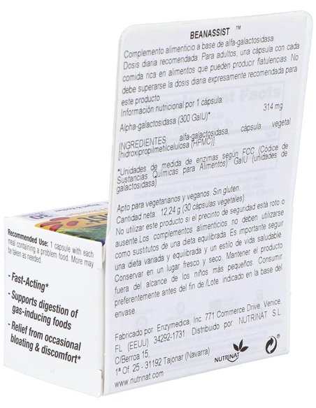Beanassist 30Cap.Veg. de Enzymedica
