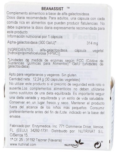 Beanassist 30Cap.Veg. de Enzymedica