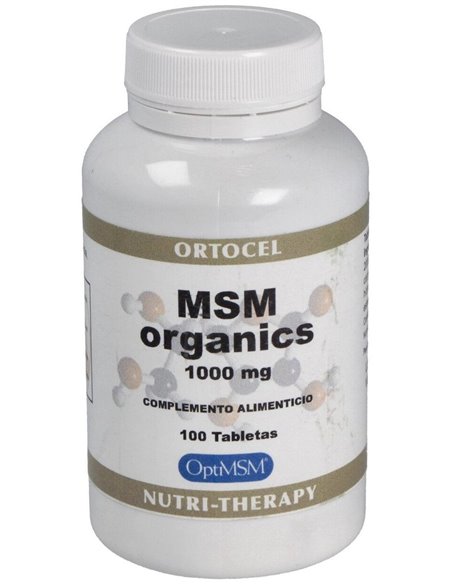 Msm Organics 1000Mg. 100Comp. de Ortocel Nutri-Therapy