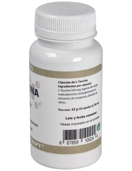 Taurina 500Mg. 90Cap. de Ortocel Nutri-Therapy